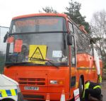 Salford Big Orange Bus Anti-Fracking Blockade 